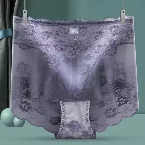 High Quality Sexy Lace Underwear Women's Tummy Control High Waist Fashion Panties