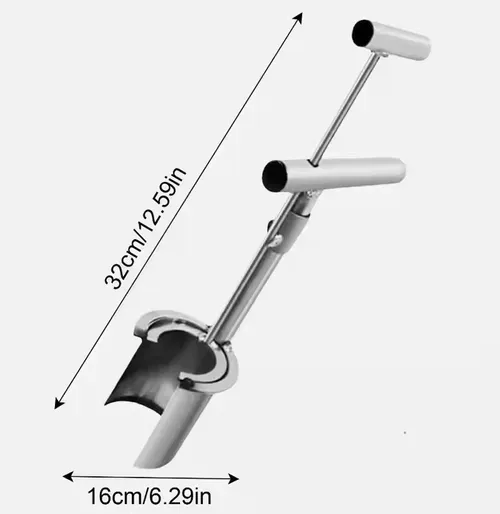 Long handle bulb planter with slide