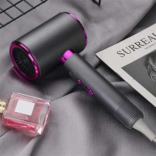 Quick-Drying Ionic Hair Dryer with Diffuser - Smooth, Shiny Finish, Constant Temperature, Silent Operation, No Damage, Ideal for Travel and Home Use