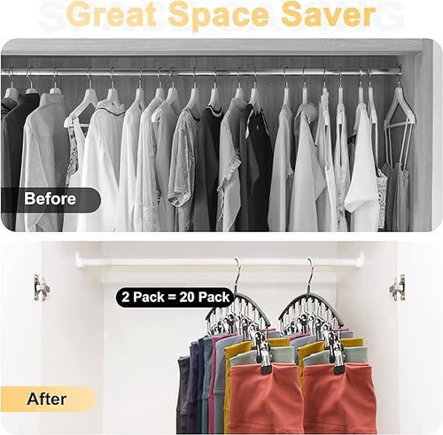 Space-Saving Anti-Skid Plastic Sock Hangers Fastening Clamp Socks and Legging Organizer for Convenient Washing Line Hanger