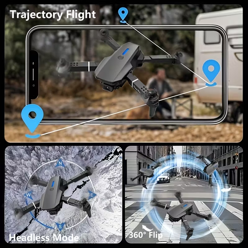 The 2025 new MAX upgraded drone features a built-in HD screen, a high-definition camera, USB charging, up to 40 minutes of flight time, obstacle avoidance, a remote controller, and simple operation. Ideal for outdoor camping and short trips, this vlog drone is perfect for beginners and makes a perfect holiday or birthday gift.