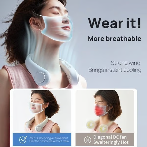 Cooler than in an air-conditioned room.    Great for outdoor sports activities, traveling and any outdoor work.    Also good for women with hot flashes!    Get yours