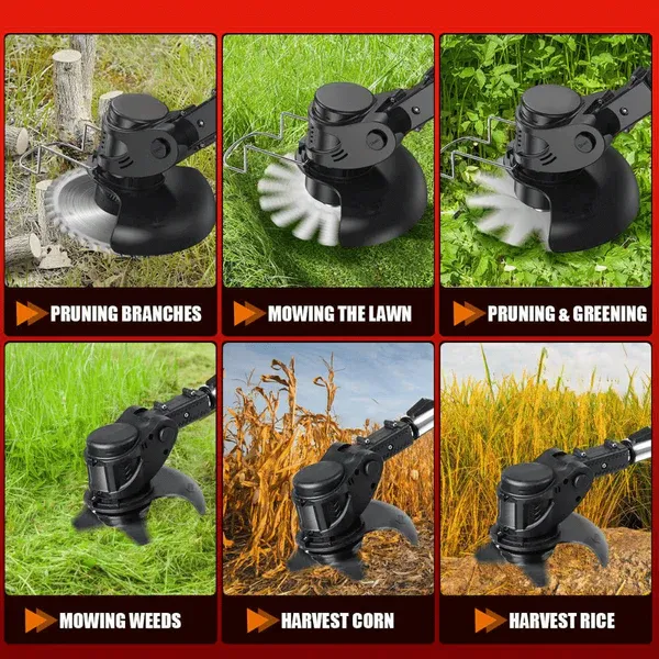 3   In   1   Cordless   Grass   Trimmer,   Weed   Eater   and   Edger