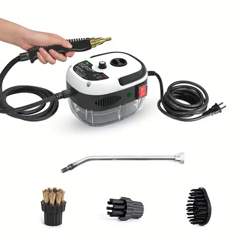 1pc, Portable Handheld Steam Cleaner High Temperature Pressurized Steam Cleaning Machine with Brush Heads for Kitchen Furniture Bathroom
