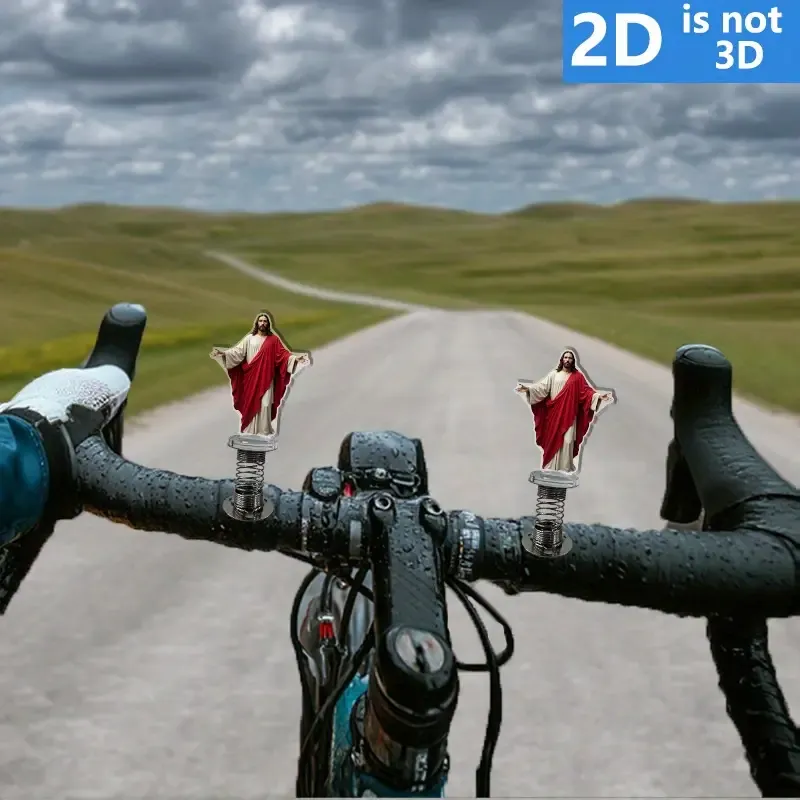 2D flat acrylic Jesus-embracing car dashboard decoration, cartoon animal figures, fun car accessories, a great gift for friends and family, multi-functional decoration suitable for bedrooms and living rooms, 2D flat.