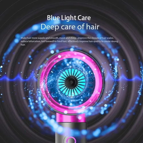 Quick-Drying Ionic Hair Dryer with Diffuser - Smooth, Shiny Finish, Constant Temperature, Silent Operation, No Damage, Ideal for Travel and Home Use