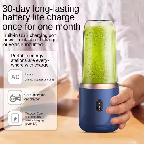 Juicer Portable Small Charging Juicer Cup, Household Cross Border Customization Multifunctional Juicer Juicer Cup  Rechargeable battrey.