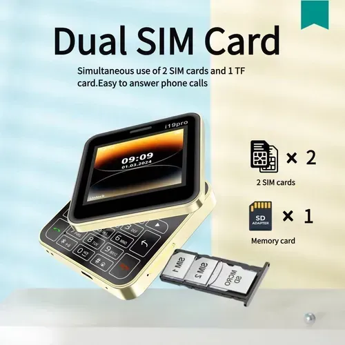 i19 Pro Rotate Phone 2.4 Inch Screen Plating Bezel MTK Motherboard GSM2G Network