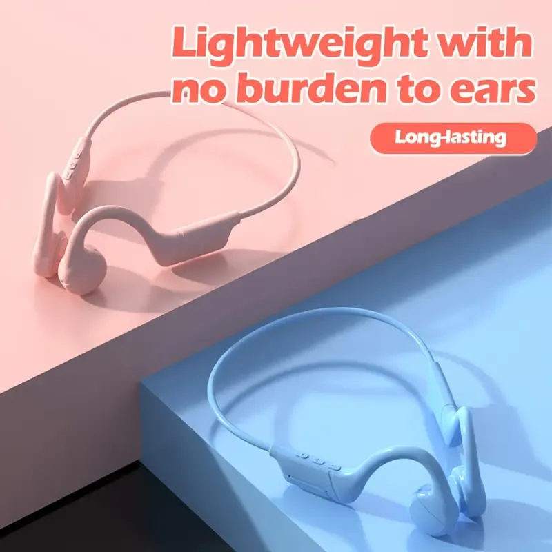 Open Headphones Bone Conduction Sports Exercise Headphones Sound Conduction Ultra-Long Battery Life Suitable for Gaming Listening to Music Exercise Driving High-Quality Headphones Gift
