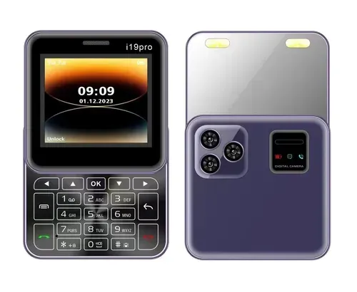 i19 Pro Rotate Phone 2.4 Inch Screen Plating Bezel MTK Motherboard GSM2G Network