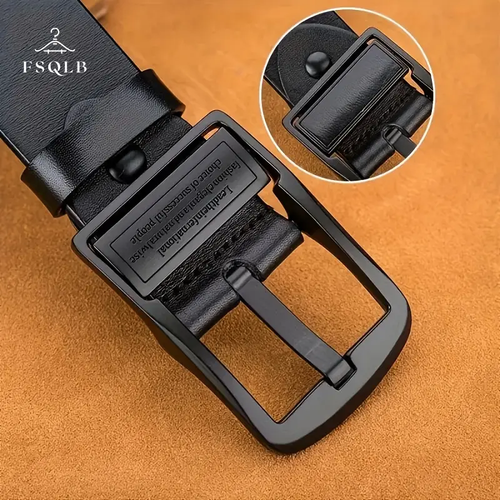 Men's genuine leather belt, double-sided belt, casual golf dress pants belt