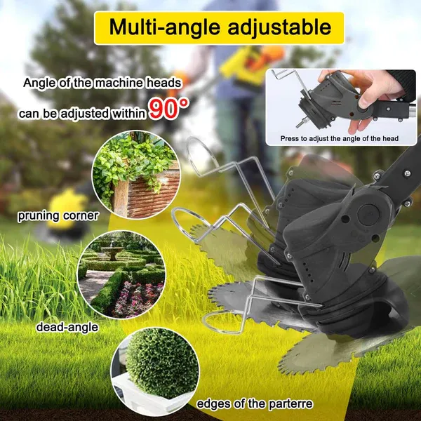 3   In   1   Cordless   Grass   Trimmer,   Weed   Eater   and   Edger