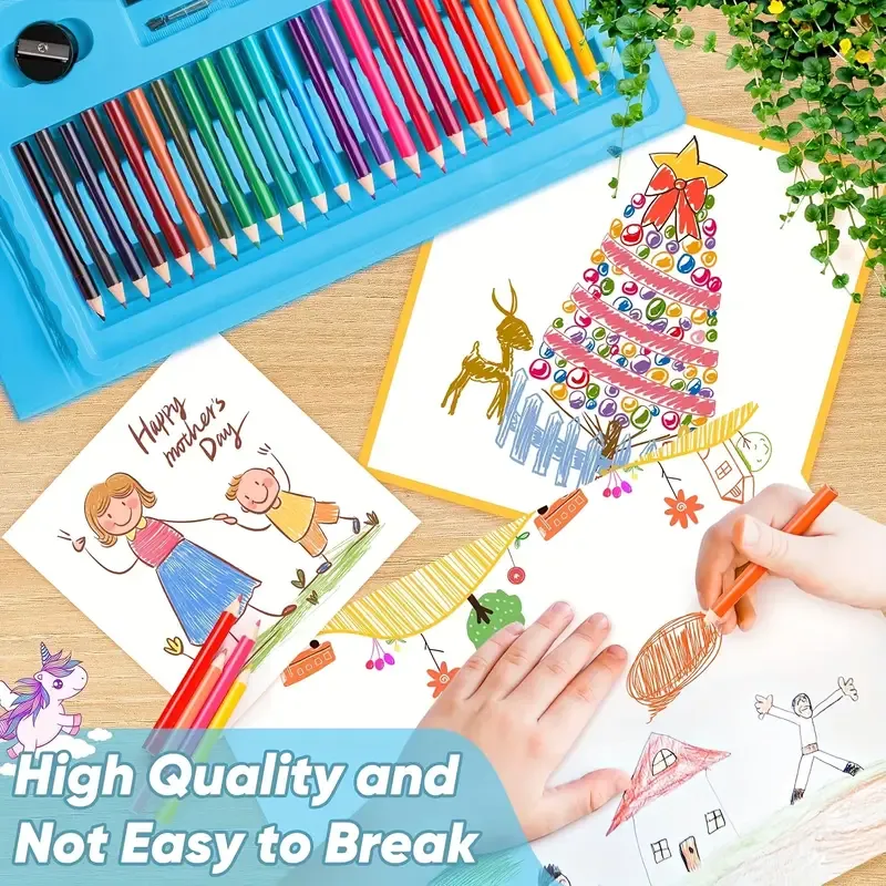 208pcs Luxury Painting Art Set, Rich Quantity of Watercolor Pens for Drawing and Crafts - Perfect for Beginner Artists in Schools