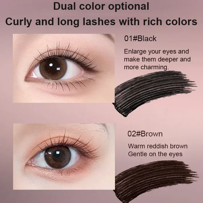 🔥Waterproof and Non-Smudging✨Lengthening And Curling Long-lasting Mascara