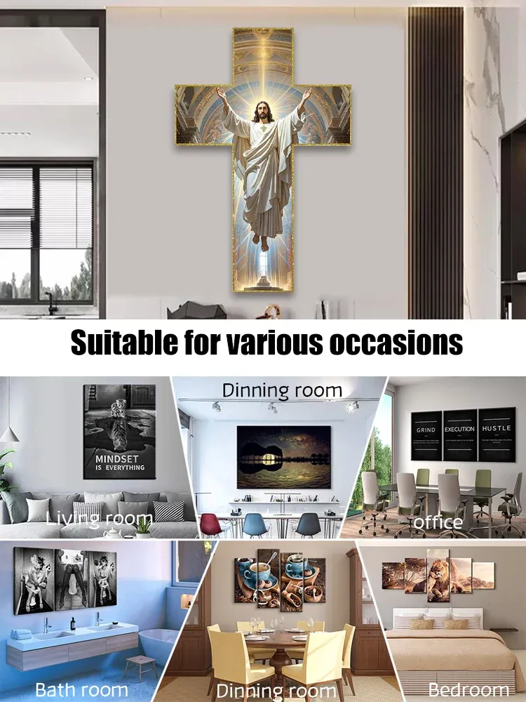 Wooden crafts home living room wall decoration