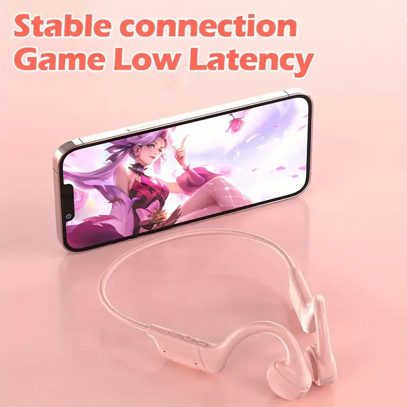 Open Headphones Bone Conduction Sports Exercise Headphones Sound Conduction Ultra-Long Battery Life Suitable for Gaming Listening to Music Exercise Driving High-Quality Headphones Gift