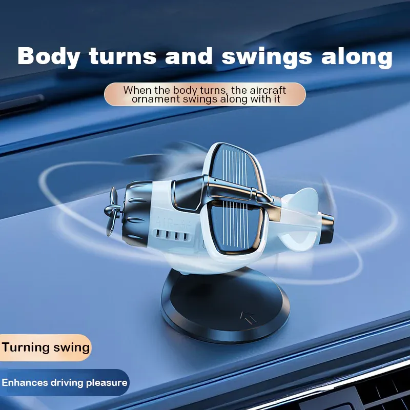 🎁2025 Limited Time Sale - 50% OFF🔥Solar powered airplane shaped car ornaments