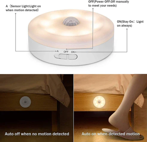 USB Chargeable Motion Sensor Night Light