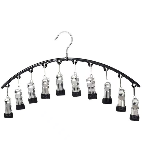 Space-Saving Anti-Skid Plastic Sock Hangers Fastening Clamp Socks and Legging Organizer for Convenient Washing Line Hanger
