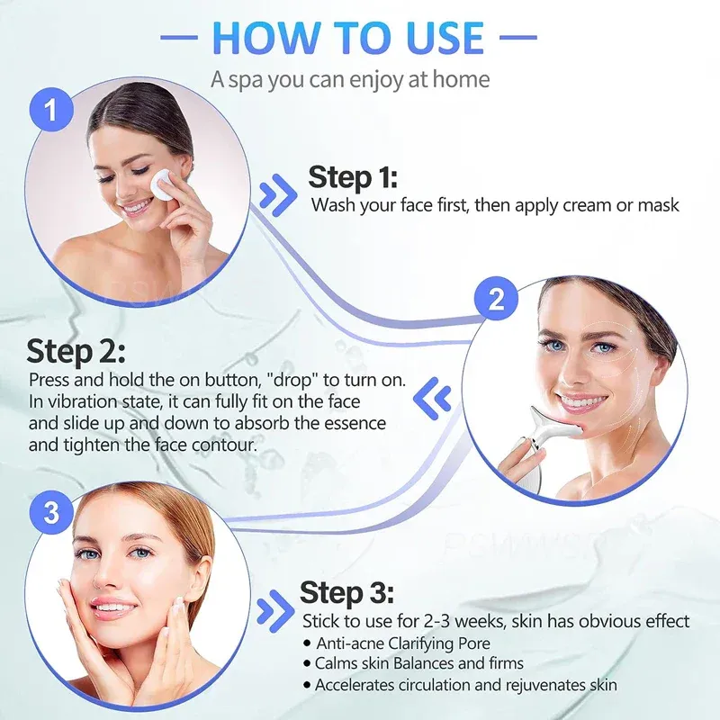 Facial Massager & Neck Beauty Device – Anti-Aging, Skin Care & Relaxation Tool