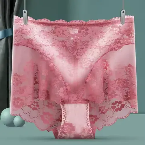 High Quality Sexy Lace Underwear Women's Tummy Control High Waist Fashion Panties