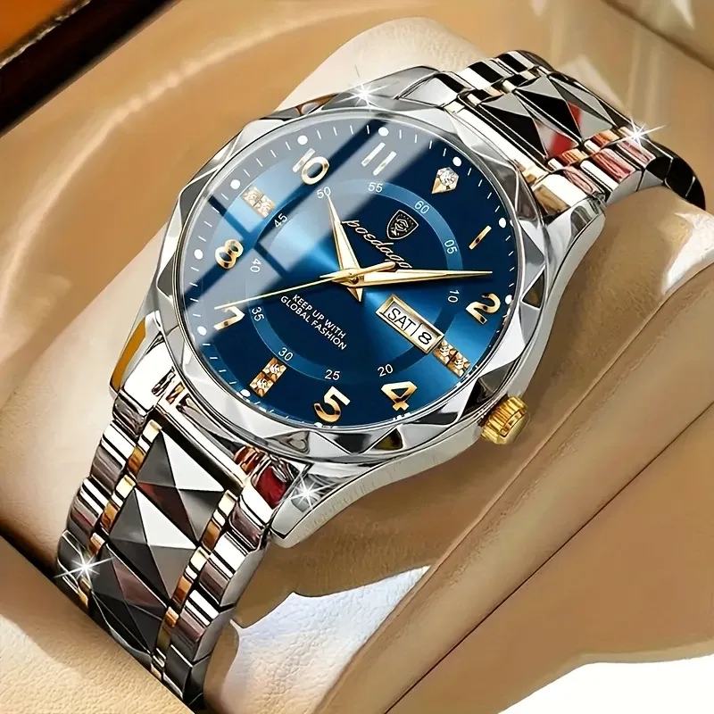 Men's Casual Business Waterproof Calendar Luminous Top Brand Luxury Quartz Watch