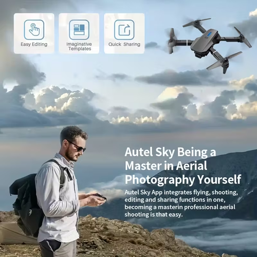 The 2025 new MAX upgraded drone features a built-in HD screen, a high-definition camera, USB charging, up to 40 minutes of flight time, obstacle avoidance, a remote controller, and simple operation. Ideal for outdoor camping and short trips, this vlog drone is perfect for beginners and makes a perfect holiday or birthday gift.