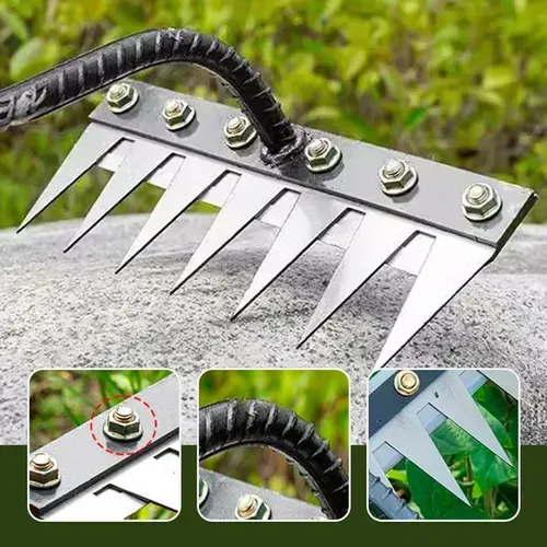 8 Teeth Carbon Steel Garden Weeding Rake(💥50% off)