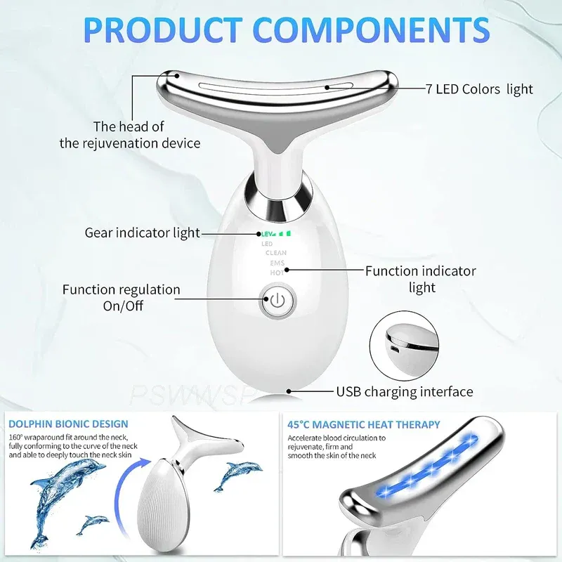 Facial Massager & Neck Beauty Device – Anti-Aging, Skin Care & Relaxation Tool
