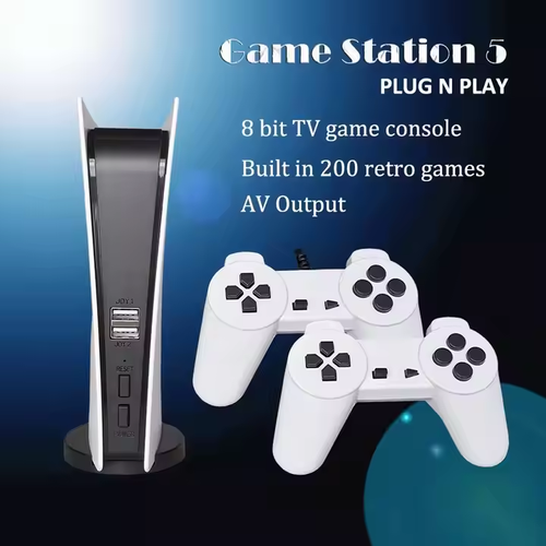 New USB Wired Video Console With 200 Classic Games 8 Bit GS5 TV Console Retro Handheld Game Player AV Output for Game Station 5