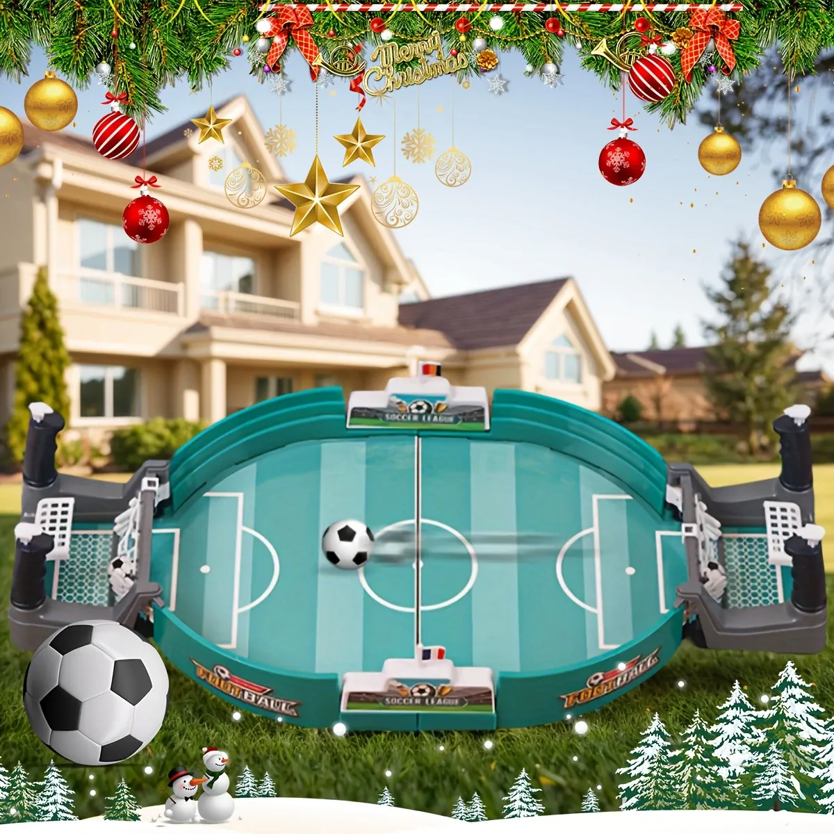 Parent-child Interaction  Necessary For Family Gatherings, Kid's Table Football Two-player Battle Table, Educational Board Game Football Two-player Game, Two-person Toy Gift, The Best Gift For Kids