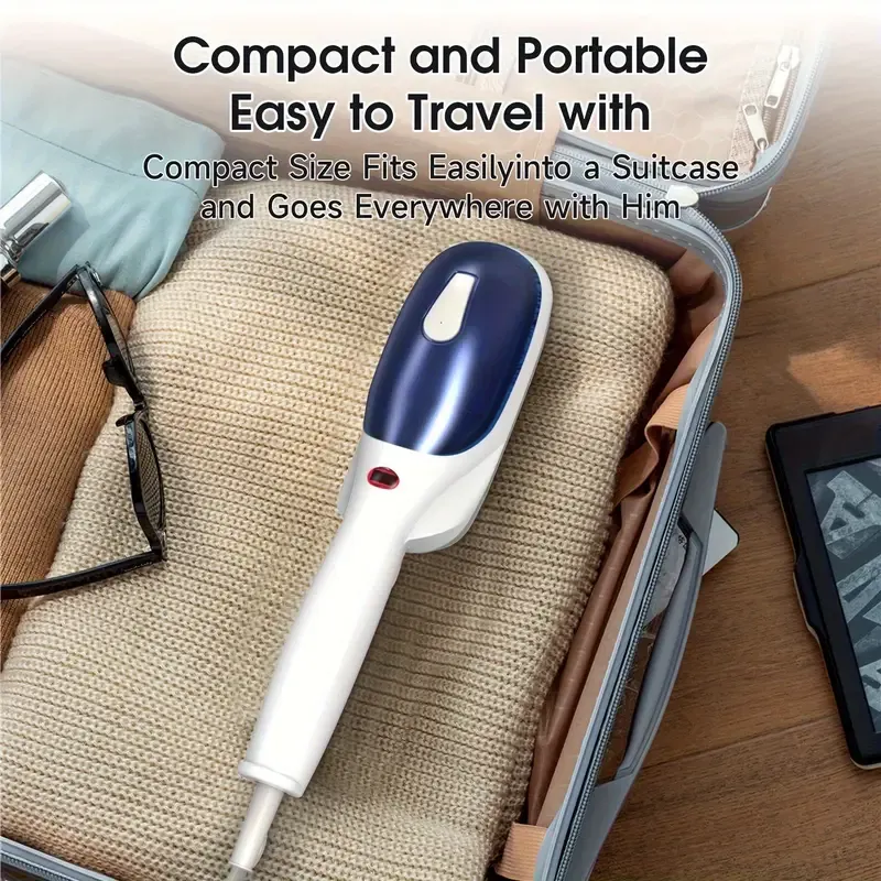 Handheld Steam Iron - 25 Seconds Fast Heat Up, Portable Steam Wrinkle Remover for Home, Office and Travel