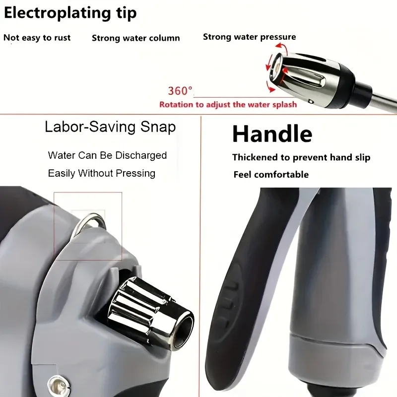 No more tangled cords! SakerPlus Cordless Water Gun offers high-pressure spray anywhere you need – perfect for quick car washes, garden watering, and deep cleaning. Portable, powerful, and efficient! 🌿🚗✨ 📌 DeepCleaning   EffortlessWash