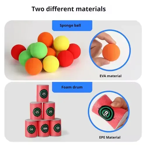 Children's Radish Arrow Target Throwing Shooting Projectile Eva Ball Parent-child Interactive Shooting Game Toys