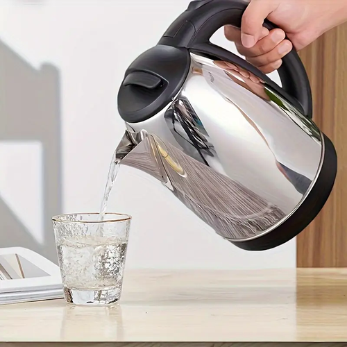 Fast-Boiling 67.63oz Stainless Steel Electric Kettle - Ideal for Coffee & Tea, Safe & Quick Heating, Perfect for Home & Outdoor Use