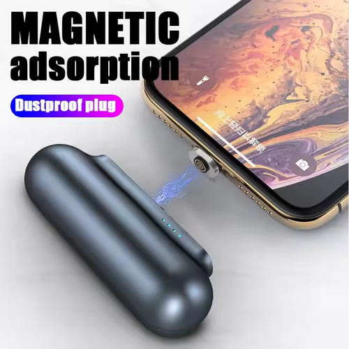 🤩📱 3-i-1 Plug Mini Magnetic Mobile Power ⚡ Kompakt, bærbar og kraftig 🔌 Holder deg fulladet når som helst, hvor som helst! 👇