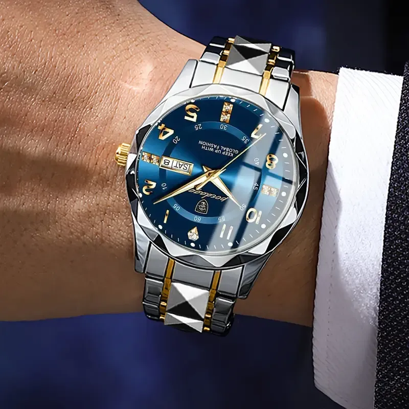 Men's Casual Business Waterproof Calendar Luminous Top Brand Luxury Quartz Watch