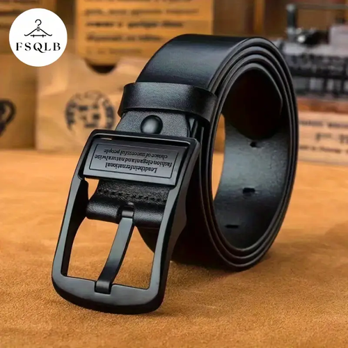 Men's genuine leather belt, double-sided belt, casual golf dress pants belt
