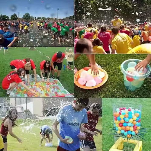 Kids Girls Boys Balloons Set Party Games Quick Fill 592 Balloons for Swimming Pool Outdoor Summer Funs Water Balloons
