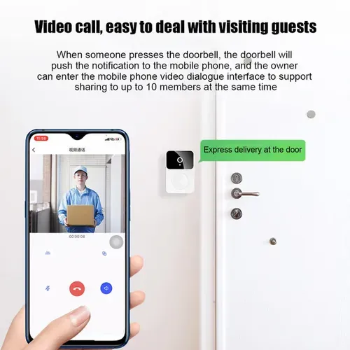 Wireless Video Doorbell With Camera