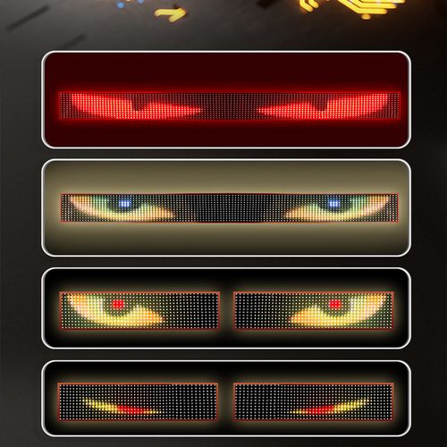 Transforme seu carro num veículo exclusivo! Luz LED olhos do diabo animada, item obrigatório para modificação automotiva