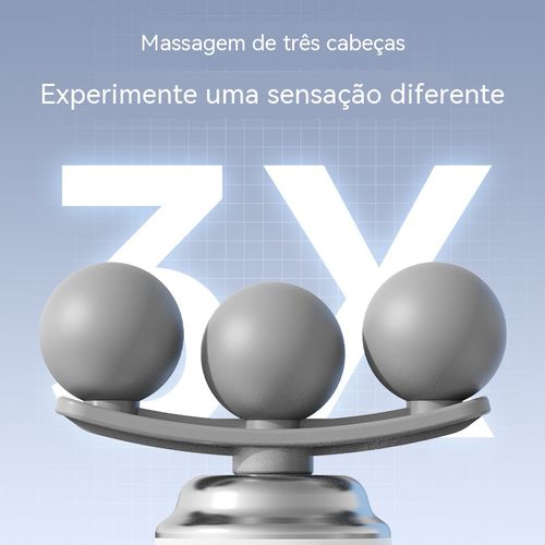 Adeus à Dor Pontual! Pistola de Massagem com 3 Esferas Sincronizadas | Compacta e Baixo Ruído | Aparelho Portátil para Relaxamento Muscular Profundo