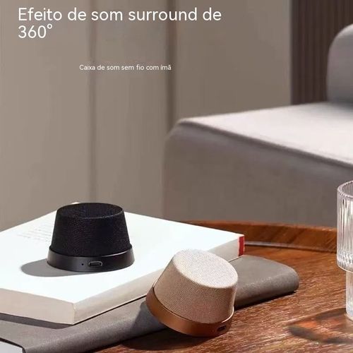 Alto-falante portátil à prova d'água IPX6, suporte magnético + alto-falante Bluetooth 2 em 1, som surround 360°, diversão total na Praia da Ilha!