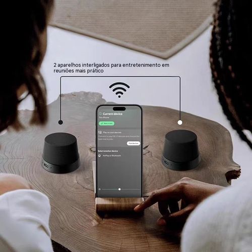 Alto-falante portátil à prova d'água IPX6, suporte magnético + alto-falante Bluetooth 2 em 1, som surround 360°, diversão total na Praia da Ilha!