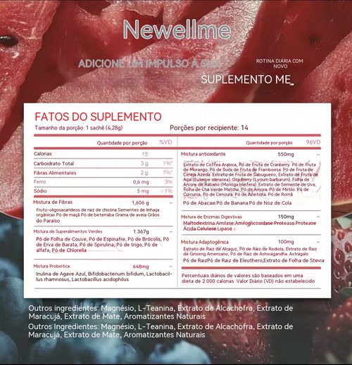 Happy Cleanse - Superalimento em Pó-Probióticos-Enzimas Digestivas-Moringa - Promove a saúde intestinal - Reforça a imunidade, Saúde Alimentar