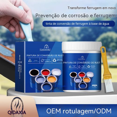 Não precisa remover a ferrugem, pinte diretamente! Tinta transformadora de ferrugem QIDAXIA, elimina ferrugem em profundidade e tem impermeabilidade duradoura.