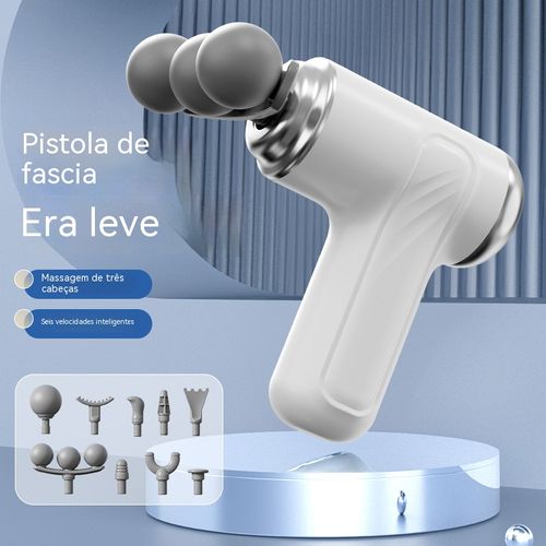 Adeus à Dor Pontual! Pistola de Massagem com 3 Esferas Sincronizadas | Compacta e Baixo Ruído | Aparelho Portátil para Relaxamento Muscular Profundo