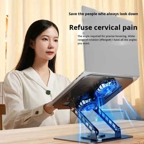 Metal Rotatable & Foldable Cooling Laptop Stand