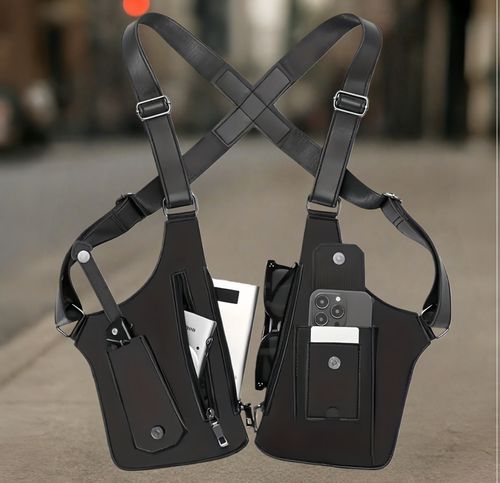 Vest leather bag