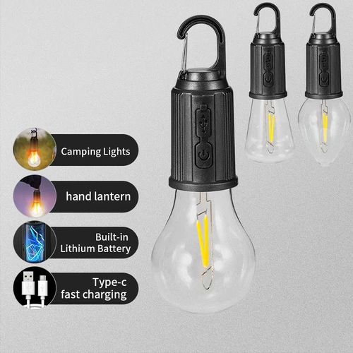 Solar charging light bulb